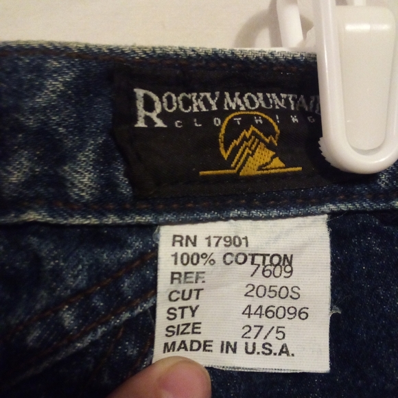 Vintage Rockies 90's High Rise Button Fly Straight Jeans 27 - Picture 8 of 11